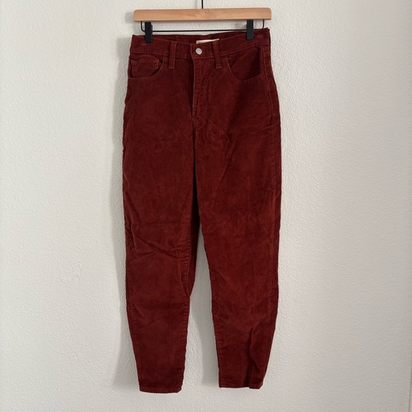 Levi's Women's Size 28 Brown Corduroy High Waisted Mom Jean - Picture 1 of 6